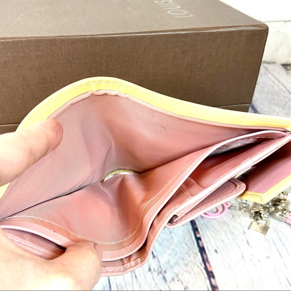 Christian Dior Pink Trotteur wallet with bag charm keychain - Picture 9 of 15